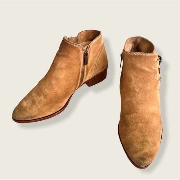 Frye Ray Vintage/Antique Belted Suede Ankle Bootie - Picture 8 of 16